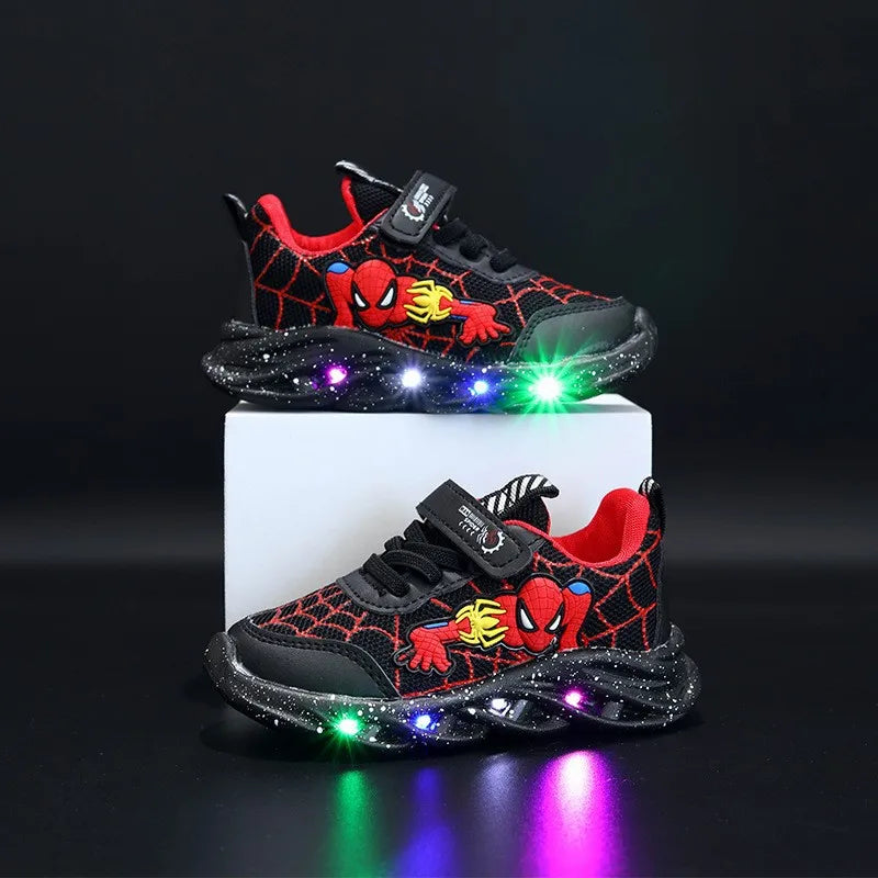 Tênis Fashion Homem Aranha Com Led